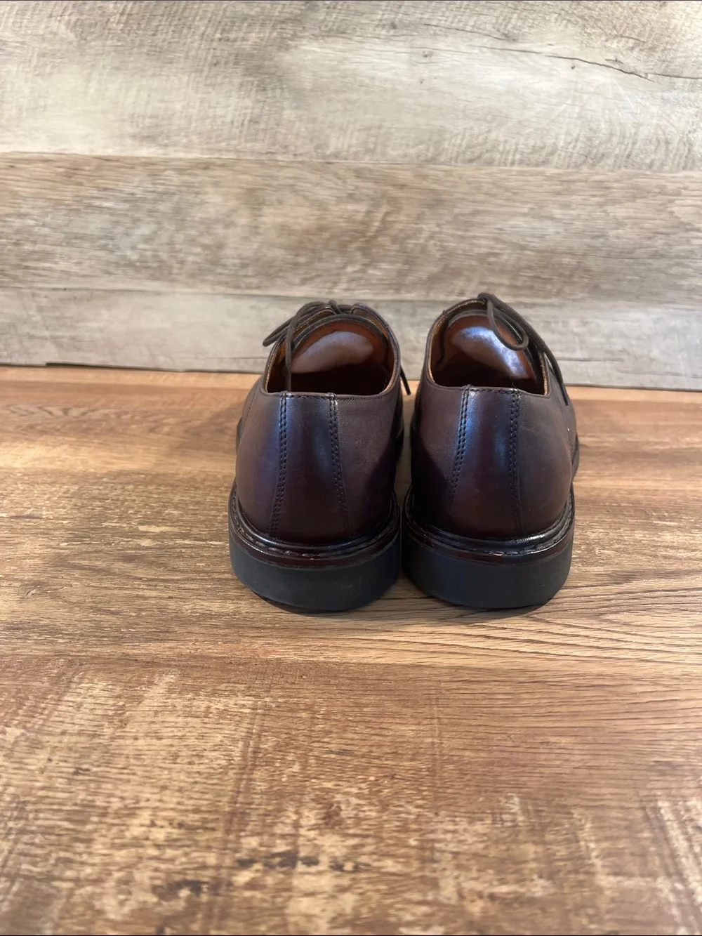 Mephisto Marlon Melchior Men 10 Brown Leather Cap Toe Derby Dress Shoes Rubber